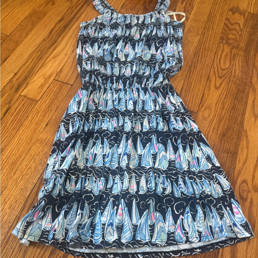 Lilly Pulitzer Blue and Pink Floral Dress